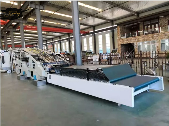 Automatic Corrugation Flute Color Carton Cardboard Laminating Box Make Machine